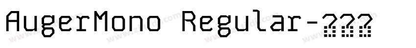 AugerMono Regular字体转换